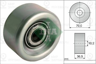 Паразитный / ведущий ролик поликлинового ремня INA 532091810