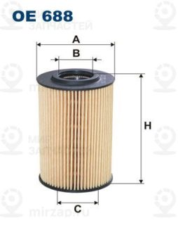 Фильтр масляный FILTRON OE688