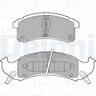 Комплект тормозных колодок (дисковый тормоз) DELPHI LP897
