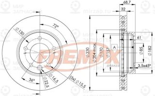 Запчасть FREMAX BD3326