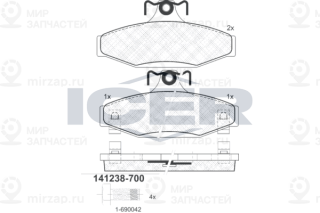 Запчасть ICER 141238700