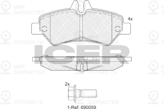 Запчасть ICER 141787204