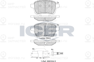 Запчасть ICER 182170203