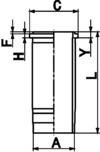 Гильза цилиндра KOLBENSCHMIDT 89368110