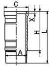 Гильза цилиндра KOLBENSCHMIDT 89916110