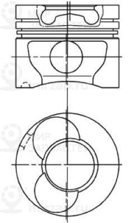 Поршень KOLBENSCHMIDT 94823710