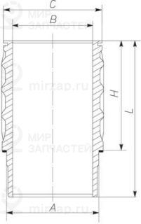Гильза цилиндра MAHLE 061WN2600