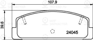 Запчасть PAGID 8DB355011131