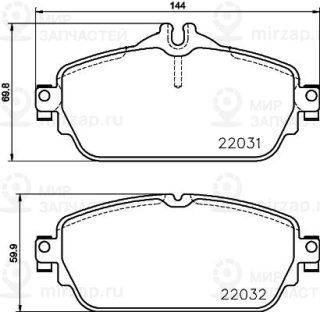 Запчасть PAGID 8DB355021551