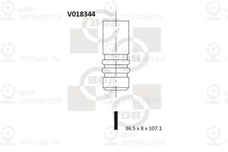 Клапан впускной BGA V018344