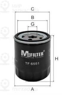 Запчасть MFILTER TF6551