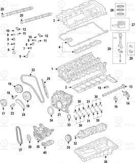 Запчасть BMW 11318664037