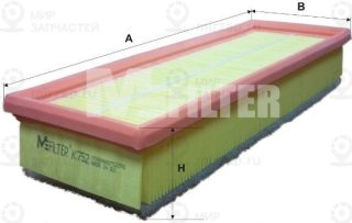 Фильтр воздушный MFILTER K752