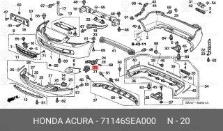Запчасть HONDA 71146SEA000