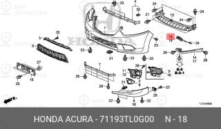 Запчасть HONDA 71193TL0G00