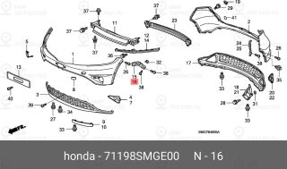 Запчасть HONDA 71198SMGE00