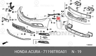 Запчасть HONDA 71198TR0A01