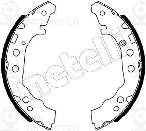 Комплект тормозных колодок METELLI 530526