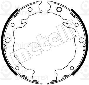Комплект тормозных колодок стояночной системы METELLI 530538