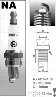 Запчасть BRISK NAR15YS