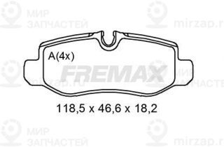 Запчасть FREMAX FBP2010
