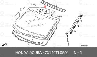 Запчасть HONDA 73150TL0G01