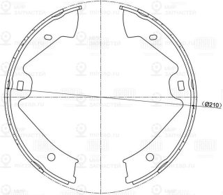Комплект тормозных колодок TRIALLI GF4641