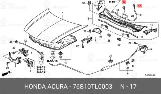 Запчасть HONDA 76810TL0003