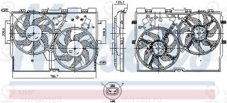 Вентилятор охлаждения двигателя NISSENS 850004