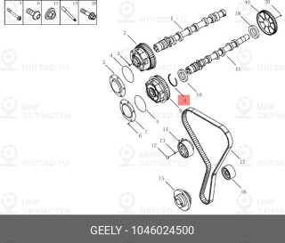 Запчасть GEELY 1046024500