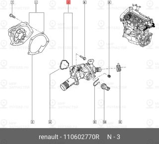Запчасть NISSAN 110602770R
