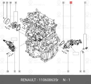Запчасть NISSAN 110608635R