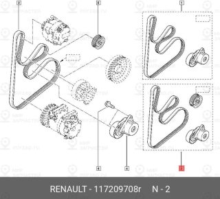 Запчасть NISSAN 117209708R