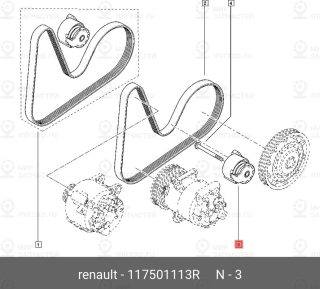 Запчасть NISSAN 117501113R