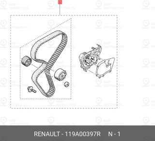 Запчасть NISSAN 119A00397R