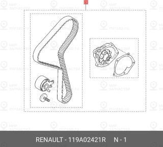 Запчасть NISSAN 119A02421R