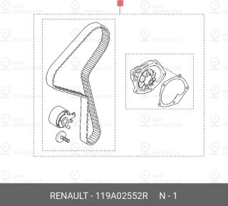 Запчасть NISSAN 119A02552R