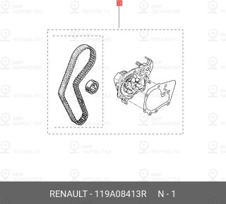 Запчасть NISSAN 119A08413R