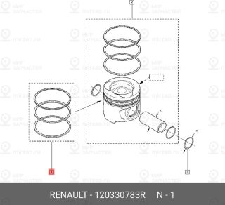 Запчасть NISSAN 120330783R