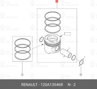Запчасть NISSAN 120A13546R