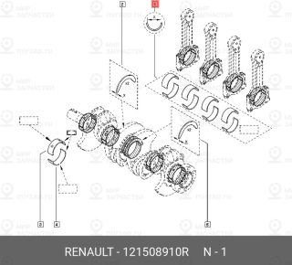 Запчасть NISSAN 121508910R