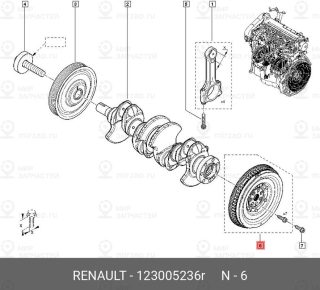 Запчасть NISSAN 123005236R