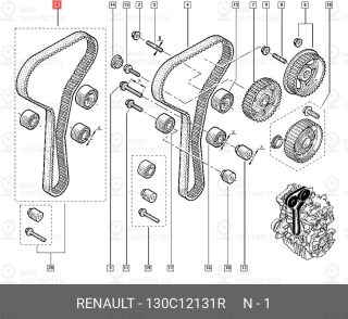 Запчасть NISSAN 130C12131R