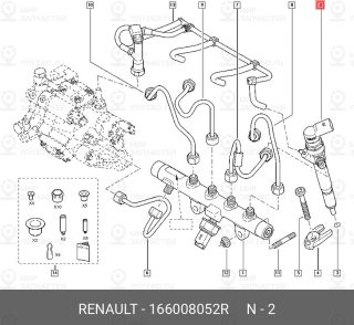 Запчасть NISSAN 166008052R