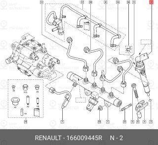 Запчасть NISSAN 166009445R