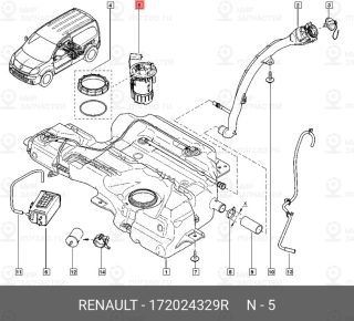 Запчасть NISSAN 172024329R