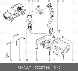 Запчасть NISSAN 172027786R