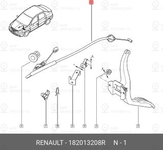 Запчасть NISSAN 182013208R