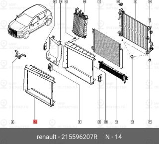 Запчасть NISSAN 215596207R