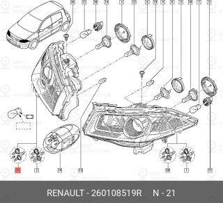 Запчасть NISSAN 260108519R